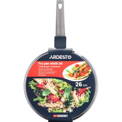 Сковорода Ardesto Gemini Gourmet Apulia з кришкою 26 см (AR2426GGL) | Зображення 2