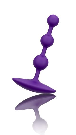 Анальне намисто Romp Amp Dark Purple, силікон, макс. діаметр 2,6 см Sex Aura | Зображення 2