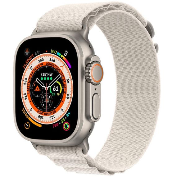 Ремінець Alpine Loop для Apple Watch 42(ser.1-3)/44/45/46/49mm (m/l) Сірий / Starlight