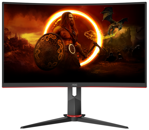 Монiтор 27" AOC C27G2Z3/BK Black/Red | Зображення 1