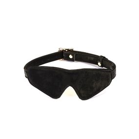 Маска на очі Liebe Seele Boudoir Amor Blindfold Black, щільне прилягання, оксамитовий фініш Sex Aura