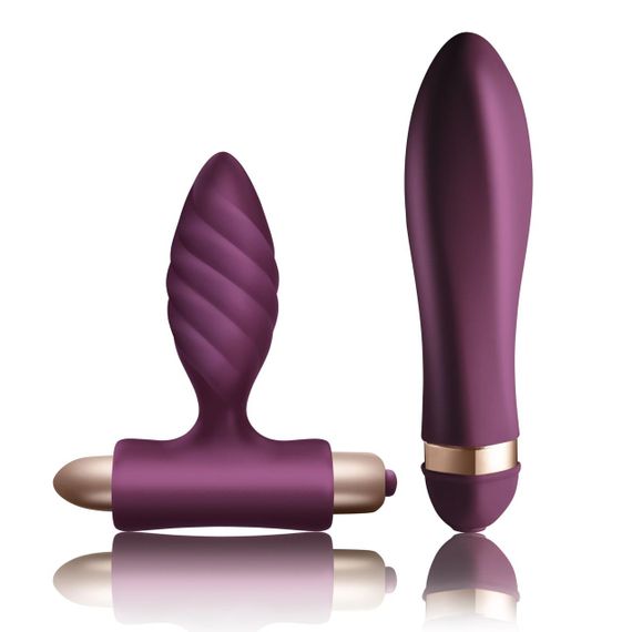 Набір для пар Climaximum Desire анальна пробка + вібратор, 10 режимів, на батарейках Sex Aura