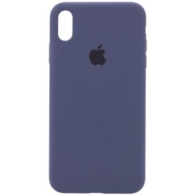 Чохол Silicone Case Full Protective (AA) для Apple iPhone XS Max (6.5") Темно-синій / Midnight blue