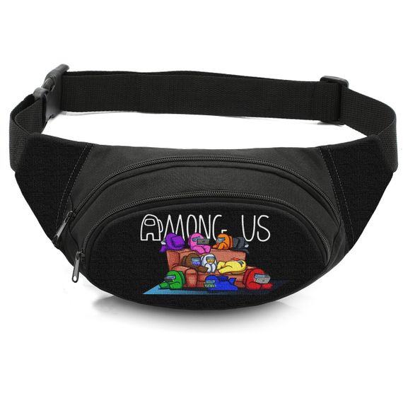 Сумка-бананка дитяча з принтом Among Us поясна сумка для хлопчика (4456)
