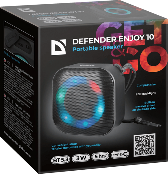 Портативна акустика Defender Enjoy 10 3Вт Black (65009) | Зображення 5
