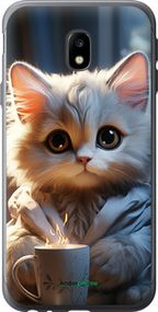 Чохол на Samsung Galaxy J3 (2017) Білий кіт "5646t-650-2448"