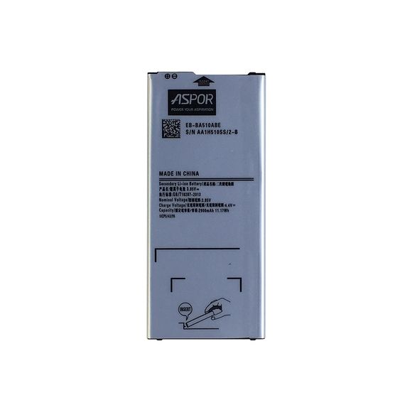 Акумулятор Aspor EB-BA510ABE для Samsung A510/A5 2016