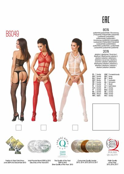 Бодістокінг BS049 black Passion, з відкритим доступом, чорний, S/L sexstyle | Зображення 6