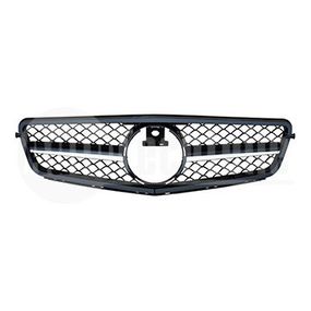 Решетка радиатора Mercedes Benz W204 07-14 ((хром/чёрн.) чёрная рамка) AMG C63, AutoTechteile, 130 8897, 130
