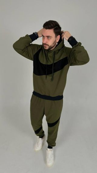 Костюм Nike з худі хакі | Зображення 6