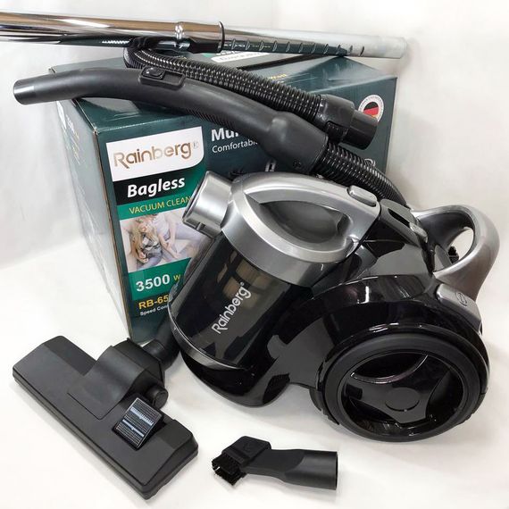 Мощный колбовый пылесос с контейнером Rainberg, Вакуумный контейнерный пылесос для дома CJ-14 | Зображення 1
