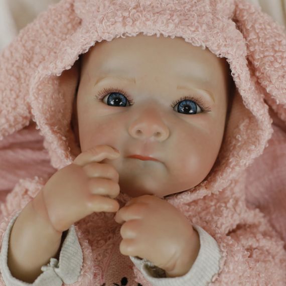 Коллекционная Силиконовая Кукла Реборн Новорождённый Младенец Reborn Девочка Пупс Банни (Виниловая Кукла) 50 см | Зображення 1
