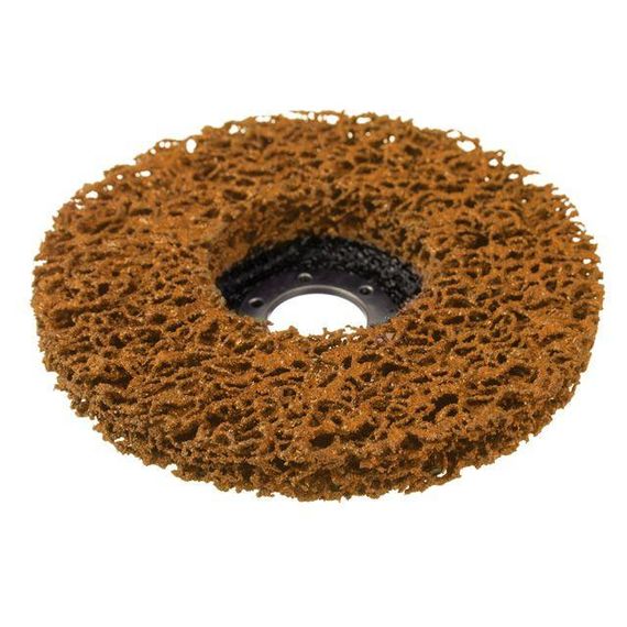 Диск зачистний з спіненого абразиву помаранчевий 125*22.2*13 мм, P46, T27 INTERTOOL BT-0605 | Зображення 3