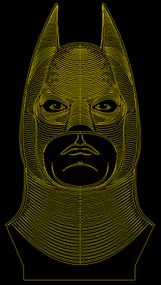 Акриловий світильник-нічник Бетмен жовтий tty-n000734