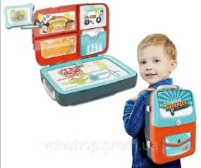 Обучающий набор для рисования в чемоданчике Backpack Packing 3in1  голубой