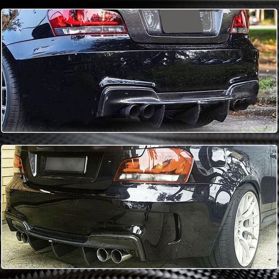 Дифузор заднього бампера (для 1M E82, Карбон) для BMW 1 серія E81/82/87/88 2004-2011 рр | Зображення 4