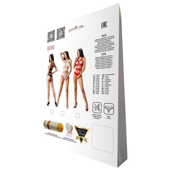 Сексуальний боді з вирізами Passion BS083 red, One size | Зображення 5