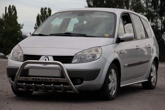 Кенгурятник WT004 (нерж.) для Renault Scenic/Grand 2003-2009 гг | Зображення 1