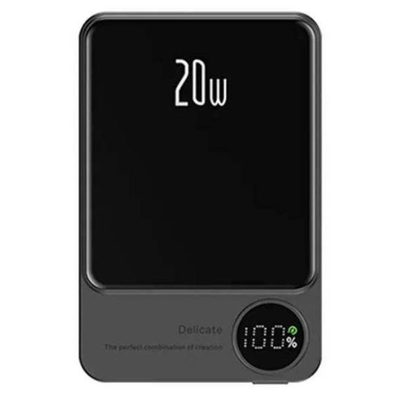 Power Bank з підтримкою бездротової зарядки MagSafe 10000мАч Q9 Чорний