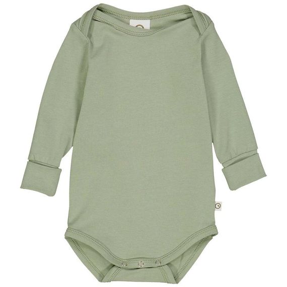 Дитяче боді Green Cotton 86 см Оливковий (25111211)