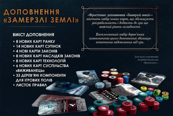 Настільна гра Фростпанк: Замерзлі землі (Frostpunk: The Board Game - Frostlander Expansion) | Зображення 3