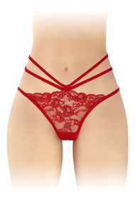 Трусики с открытой попкой Fashion Secret Nadia, Красный, День влюблённых, One Size, ONE SIZE