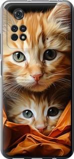 Чохол на Xiaomi Poco M4 Pro Котики 2 із силікону FCh_008351