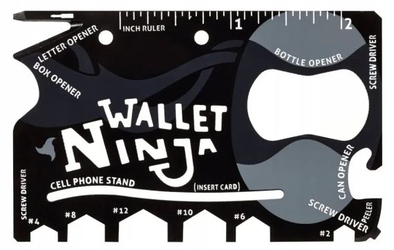 Мультитул - кредитка Wallet Ninja 18 1 | Зображення 2
