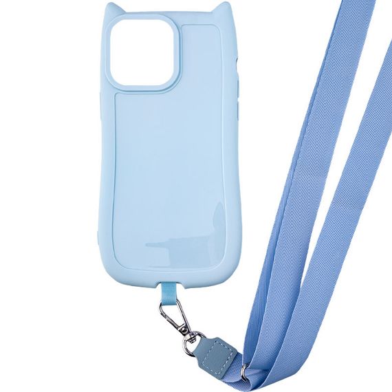 Чохол TPU GETMAN Cat with straps для Apple iPhone 14 Pro Max (6.7") Blue | Зображення 1