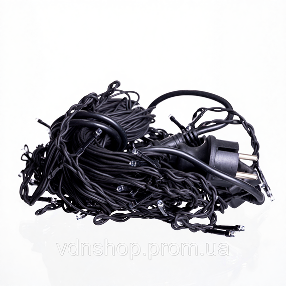 Новогодняя гирлянда уличная Бахрома 6 м 105 LED черный провод Синий 6МBBL | Зображення 2