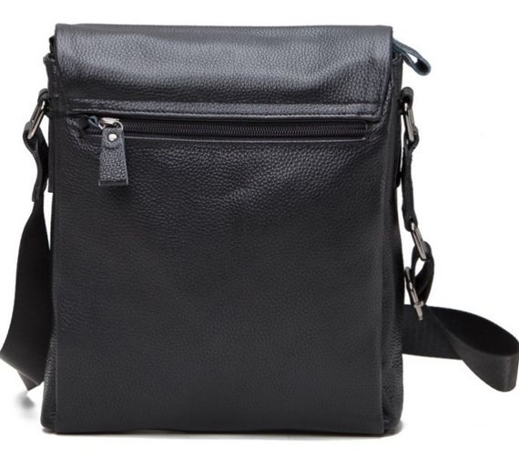 Сумка чоловіча з натуральної шкіри Tiding Bag чорна | Зображення 2
