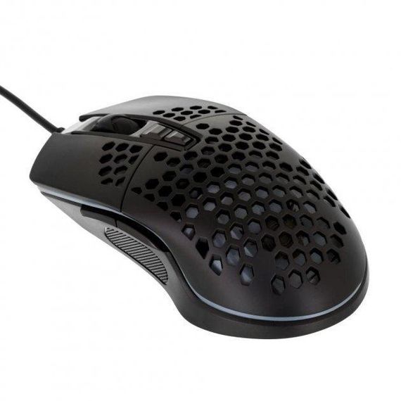 Комп'ютерна провідна USB мишка XO-M4 Streamer чорний | Зображення 1