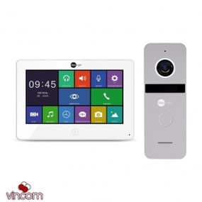 Комплект видеодомофона NeoLight Alpha HD и Solo FHD silver