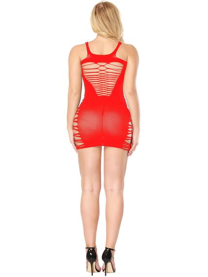 Пеньюар-Сітка Babydoll 46 Червоний w284 | Зображення 5