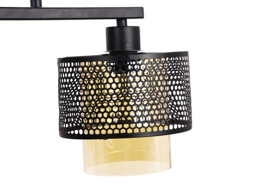 Люстра підвісна LOFT на 4 лампочки 25069 Чорний 30-100х50х72 см. | Зображення 6