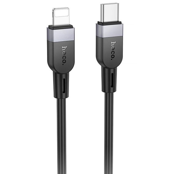 Дата кабель Hoco X109 Energy silicone Type-C to Lightning (2m) Black