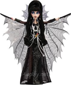 Коллекционная кукла Эльвира повелительница тьмы Mattel Monster High Skullector Elvira Mistress of The Dark