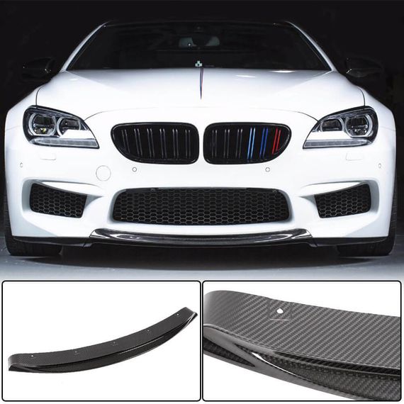 Накладка на передній бампер Lip V2 (для M6, Карбон) для BMW 6 F12/F13/F06 2011-2018 рр