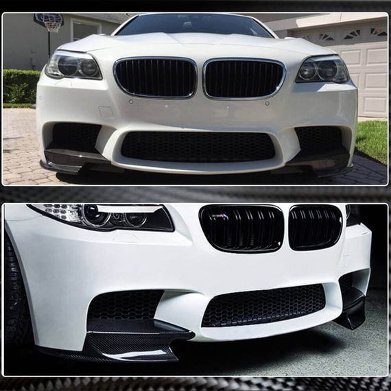 Накладки на передній бампер Flap (для F10 M5, Карбон) для BMW 5 серія F-10/11/07 2010-2016 рр | Зображення 3