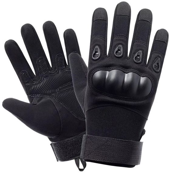 Тактические перчатки с закрытыми пальцами, размер L, Черные / Полнопалые перчатки | Зображення 5