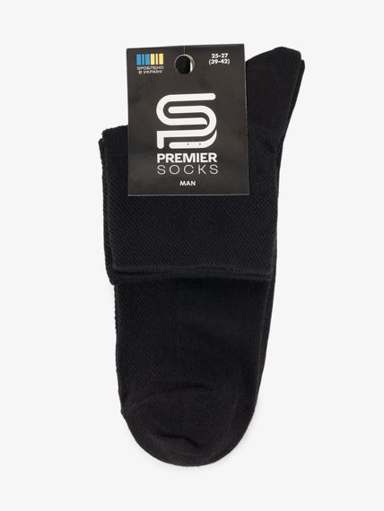 Шкарпетки чоловічі середні PremierSocks 554 43-46 Чорний shop (4820203391158) | Зображення 2