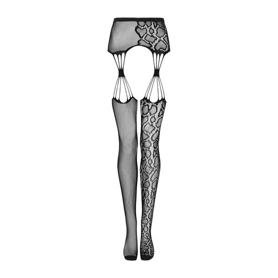 Еротичні колготки-бодістокінг Obsessive Garter stockings S821 S/M/L | Зображення 4
