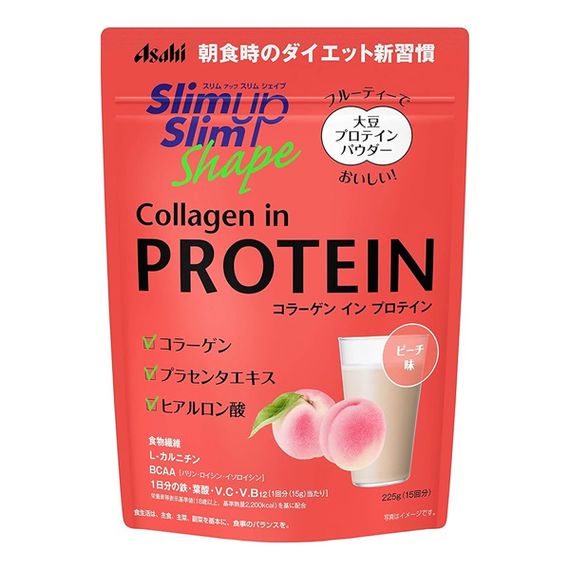 Протеїн Asahi Slim Up Collagen in Protein 225 g /15 servings/ Peach