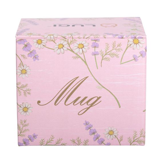 Чашка фарфоровая 400 (мл) чашка для кофе и чая з надписью и сердцем Lugi RX-N240143PKV | Зображення 4