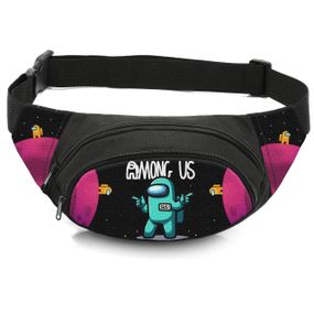 Сумка-бананка детская с принтом Among Us поясная сумка для мальчика (4459)