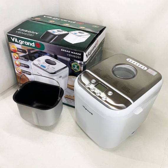 Електрична побутова хлібопічка ViLgrand VBM6091 600 Вт, 19 програм, Електронна хлібопічка WF-22 | Зображення 3