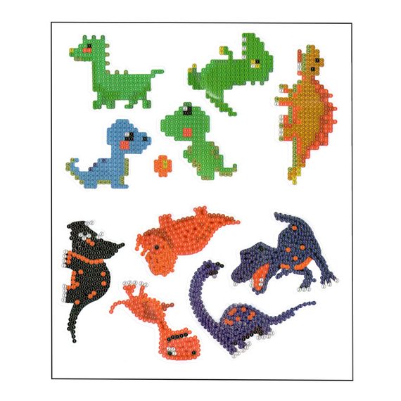 Набір для творчості Алмазна мозаїка "Динозаври" FG24062201B-5 фігурки-наліпки
