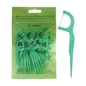 Зубна нитка-флос SPOKAR P Dental Floss Picks, 50 шт.