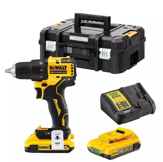 Дриль-шурупокрут акумуляторний DeWalt з АКБ та ЗП DCD708D2T | Зображення 1