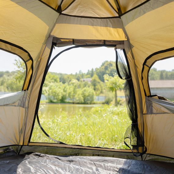 Палатка автоматическая 3 местная 240×210×130 (см) кемпинговая с тентом туристическая намет Camping Lugi LU-020 | Зображення 7